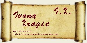 Ivona Kragić vizit kartica